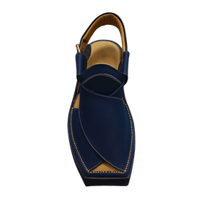 PESHAWARI CHAPPAL HANDMADE KAPTAN | NAVY BLUE COLOR