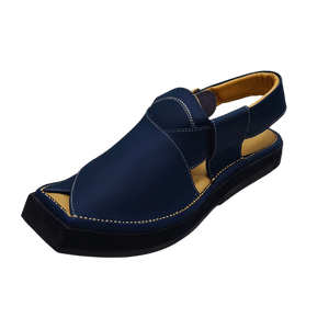 PESHAWARI CHAPPAL HANDMADE KAPTAN | NAVY BLUE COLOR